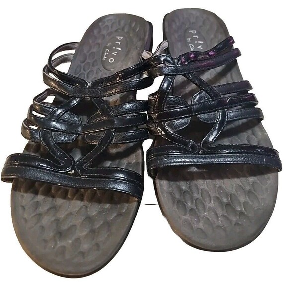 Privo by Clarks Slip‎ On Slides Sandals Shoes Women Sz 7M Cushioned Footbed P10 - Picture 2 of 8